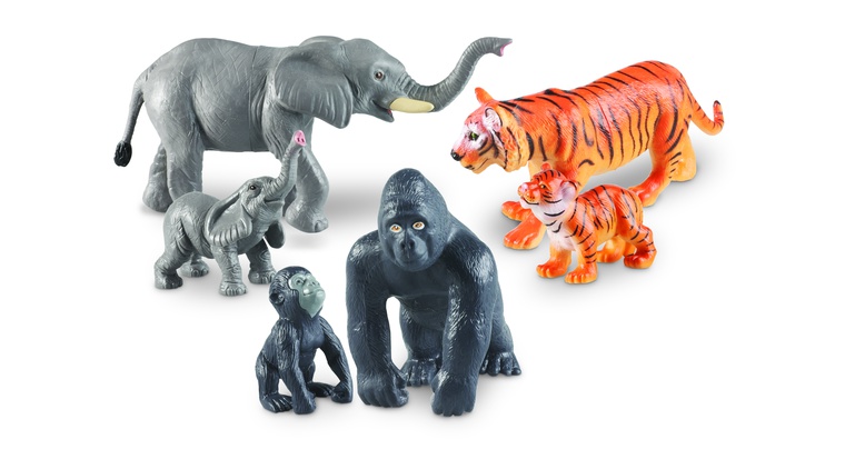 Duże zwierzęta z dżungli - Mamy z dziećmi