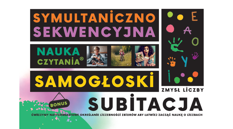 Symultaniczno-Sekwencyjna Nauka Czytania®-Samogłoski + Subitacja-Zmysł liczby